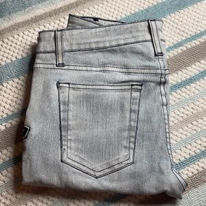 Joe’s Jeans Coated Thriller Zip Skinny Jeans